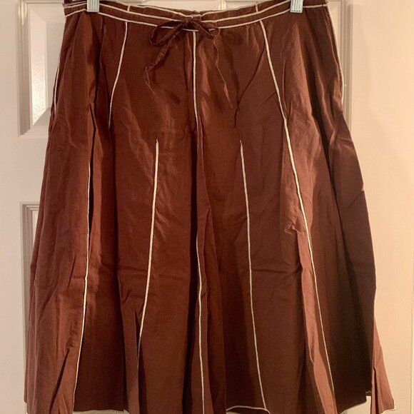 Pura Vida Brown Skirt Size 10 - Picture 1 of 1